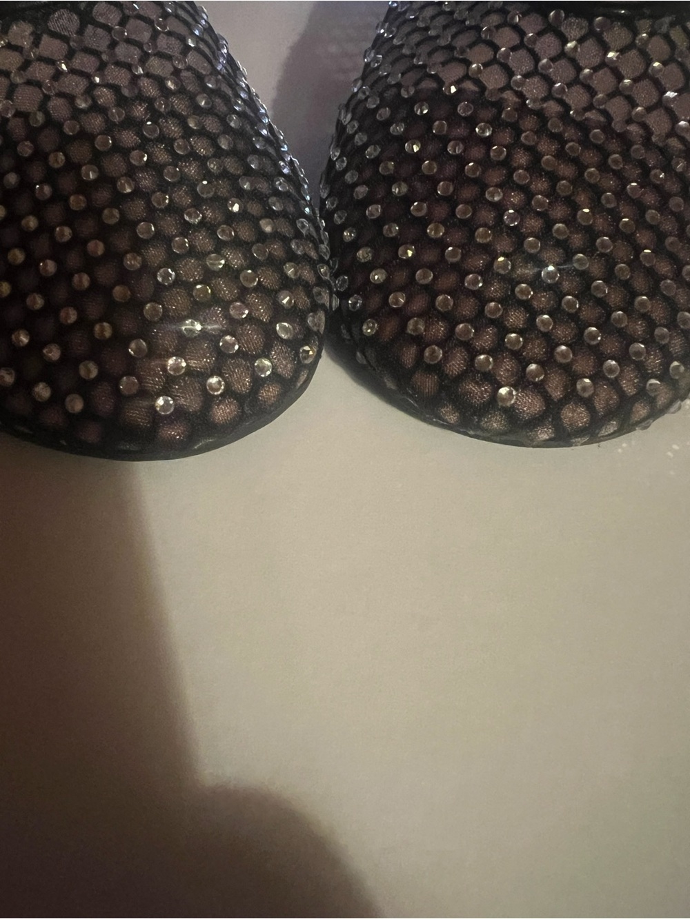 INC Black Mesh Ballet Flats Size 9.5 with Sparkles - Picture 5 of 9